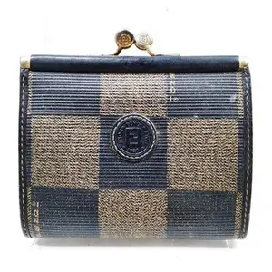 Pre-owned other Small Leather Goods Fendi Coin Case Brown PVC 3657551 11772592515/022105