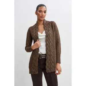 Metallic Cable Cardigan