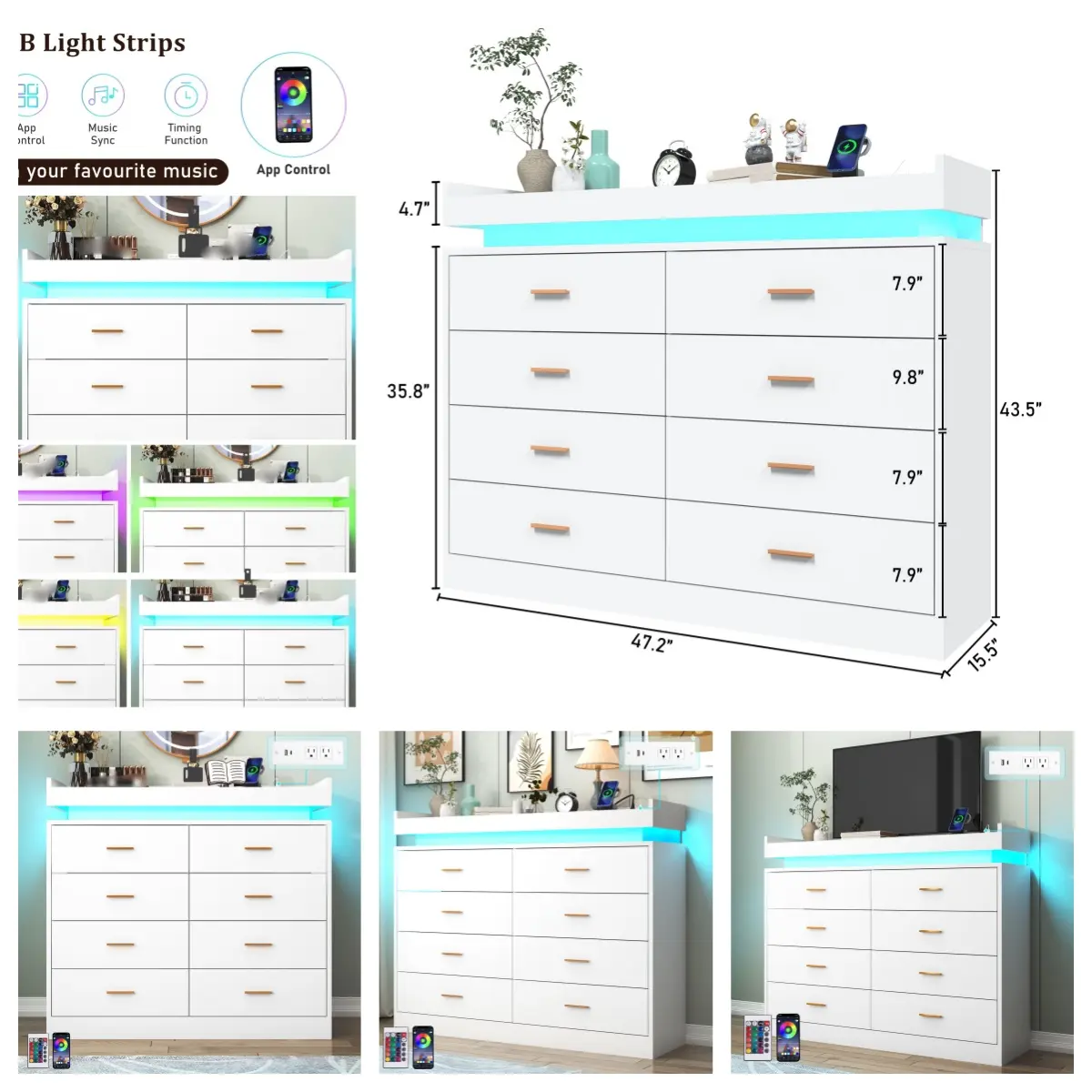 White-0638-8 Drawer