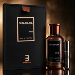 Bharara King for Men Eau de Parfum 3.4oz / 100ml| Long-Lasting Fragrance with Citrus, Orange, Fruity, Musk, Amber & Vanilla Notes