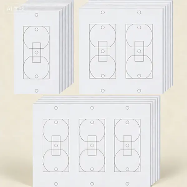 20-Pack Electrical Outlet Insulation Pads, Pre-Cut Self-Adhesive Reusable EVA Foam Gaskets, Standard-Fit Weatherproof Draft Sealers for Wall Outlets, Light Switches, Duplex Toggle Rocker Plates (Energy-Saving)