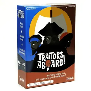 Traitor Aboard Pirate Betrayal Board Game, Hidden Identity Card Game, Classic Identity Deduction Party Game, Party Table Game, Tabletop Games, 3-8 Players, Fast Pace