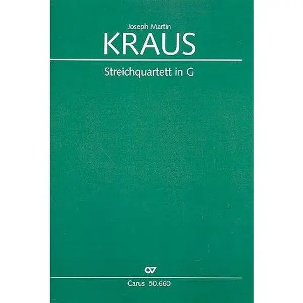 USED-Kraus: String Quartet in G, VB 187