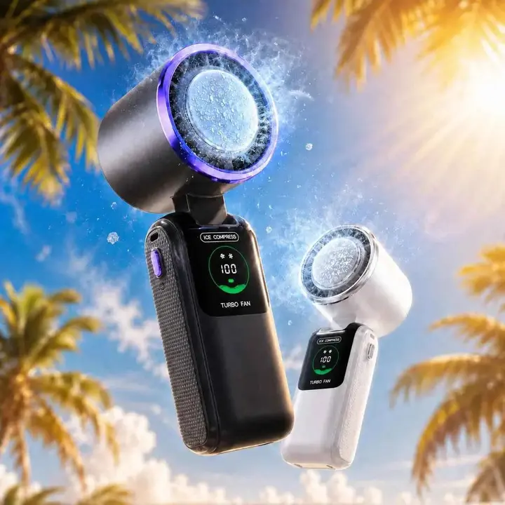 FrostWave™ Turbo Fan | Ice Cooling Anywhere Portable Cooling Fan