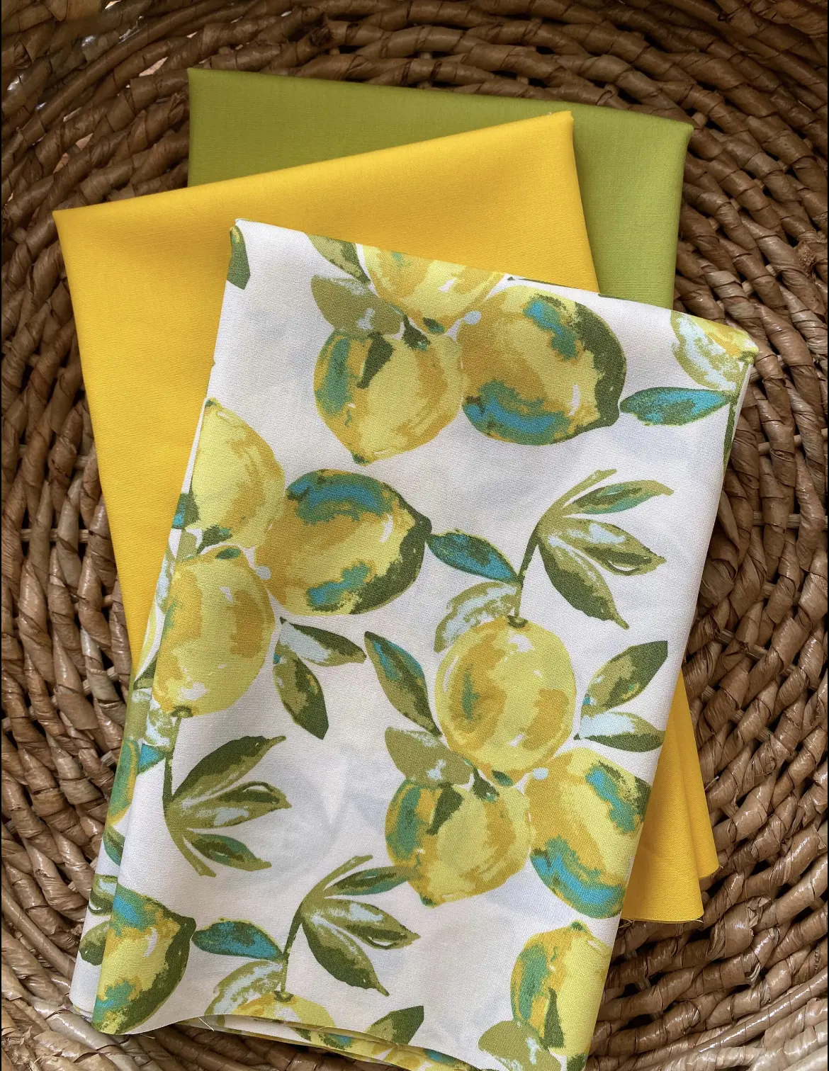 Lemon Art Gallery Fabric Bundle , 3 - 1/2 Yard Cuts