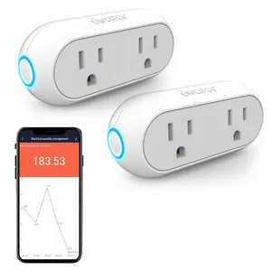 Avatar Controls 2 Pack Smart Plugs That Compatible with Alexa Google Home Siri, Wireless 2.4G WiFi Outlet Controlled by Smart Life Tuya Avatar Controls APP, 10A Mini Socket Enchufe Inteligente with Timer, Dual Fathersdaygift