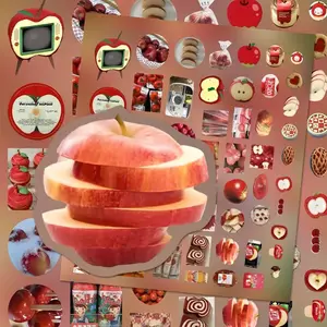 322 Healing Apple Paradise Collage Stickers for Decorating Planners, Water Bottles, Phone Cases and Albums, Decorative Stickers, Versatile Craft Supplies