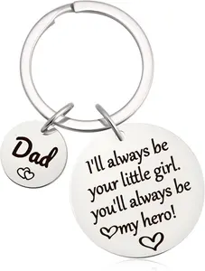 Dad Keychain - Father's Day Gifts for Dad Birthday Gifts from Daughter Father's Day
