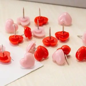 Heart Shaped Photo Push Pins, 20pcs Cute Creative Colorful Photo Fixing Pins, Diy Photo Display Tool for Home School Office