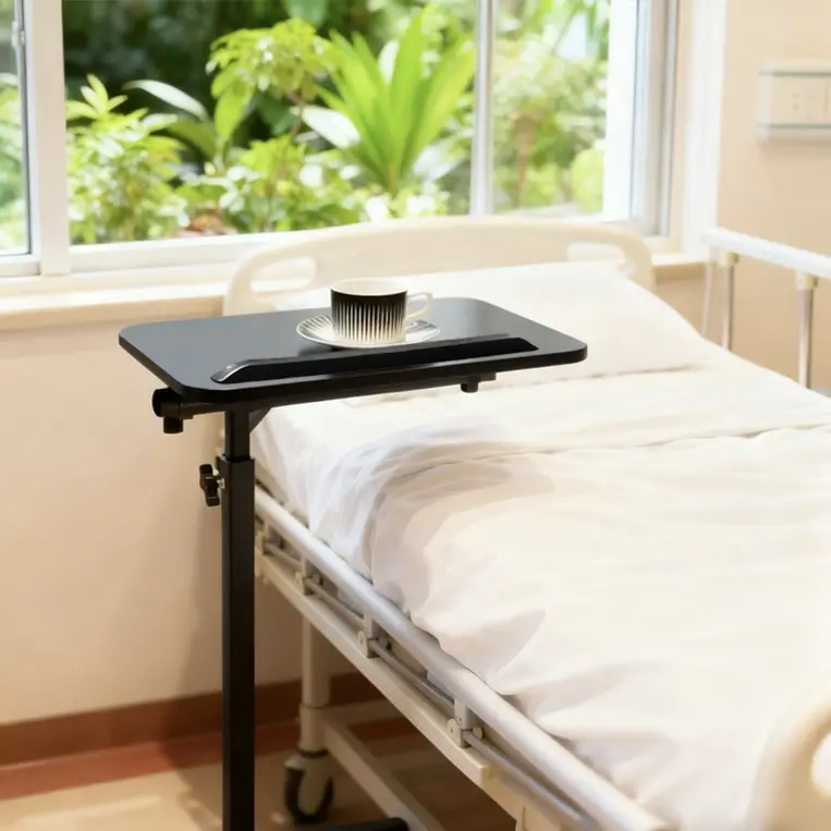 Adjustable Foldable Nursing Bed Table - Sturdy, Durable, Space-Saving Healthcare Bedside Table, Ideal Baby Shower Gift, Gifts
