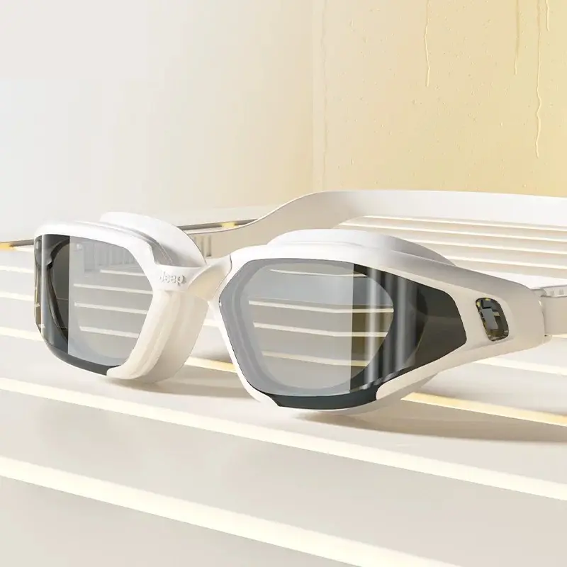 Waterproof, high-definition, anti-fog swimming goggles specifically designed for men with myopia