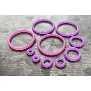 10 pack of Purple Replacement O-Rings Bands for Plugs or Tunnels