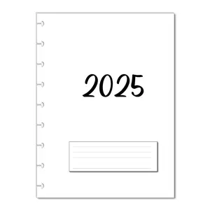 2025 Monthly Planner Calendar Refills for 9 Disc Classic Happy Planners, Loose-Leaf Inserts, 12 Month 9-Disc Planner, 7x9.25 Size Monthly Calendar Refills