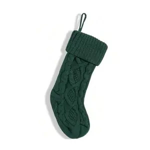 Green Knitted Stocking