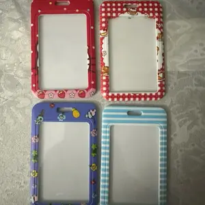 ID Holder for Work or School - Multicolor Design with Fun Patterns - Ideal for School and Work Use