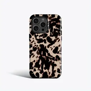 BEIGE TORTOISE Phone Case for iPhone 16 Pro Max 16 15 Plus 14 Pro 13 12 Mini 11 Blonde Tortoise Pattern Shockproof Protective Cover