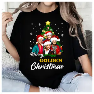 Delivered after Christmas-Golden Girls Ugly Christmas T-Shirt, May All Your Christmas Shirt, 100% Cotton Stay Golden Shirt, Christmas Vacation Tee, The Golden Girls