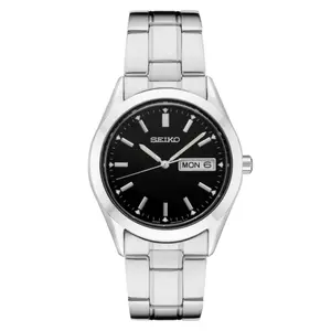 Seiko SUR361 - Men's Quartz Black Dial Steel Bracelet Watch