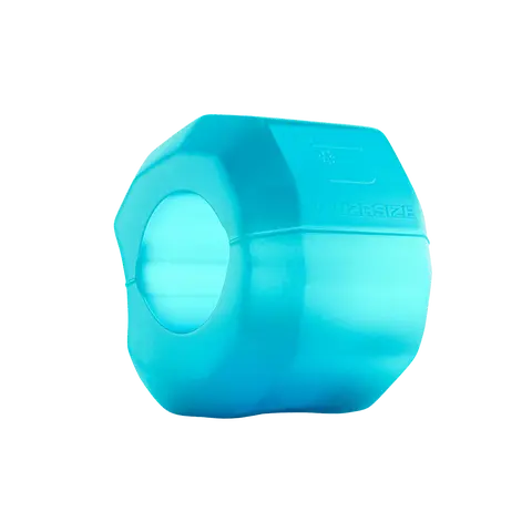Jawzrsize Pop 'N Go Jaw, Face, and Neck Exerciser - Define Your Jawline Facial Exerciser (Beginner Blue)