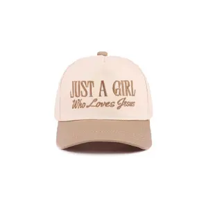 Just A Girl Who Loves Jesus Hat - Ash Mocha