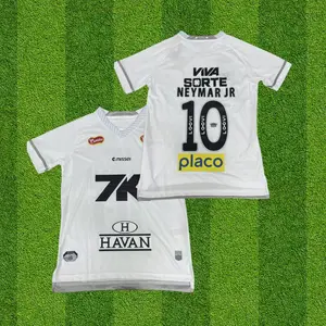 NO.10 Neymar JR 25 26 Home Short Sleeve Jersey New Soccer Jersey White Fans Version Football Jersey