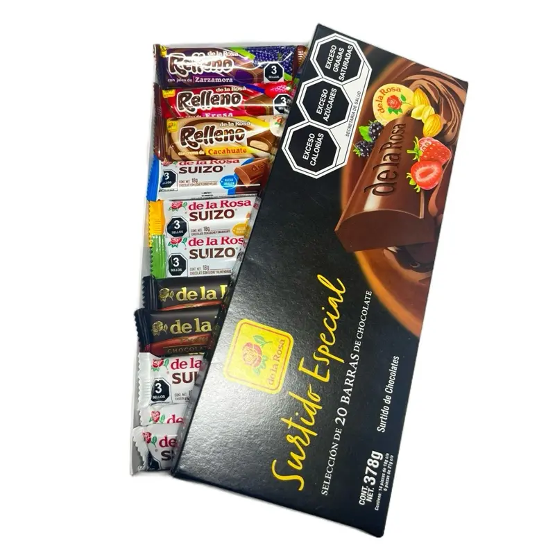 SURTIDO ESPECIAL -Mix Chocolate Bars / 20 Pieces Box Display / SURTIDO ESPECIAL -Mix Chocolate Bars / 20 Pieces Box Display /