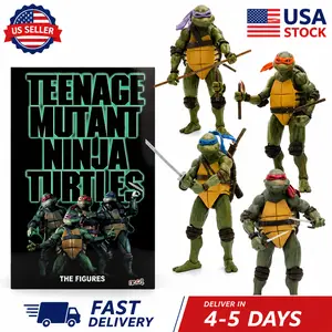 Ninja Turtles 1990 Movie 7 Inch Action Figure Set of 4 Collectible Movie Figures BNIB US Stock