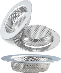3 Pcs Sink Strainer for Most Kitchen Sink Drain Basket,
