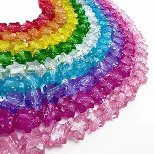 1000 count Glitter  Pony Beads Shapes for Friendship Bracelet, Large Hole Kandi Beads for Hair Braids,  Making (Multi-Glitter)