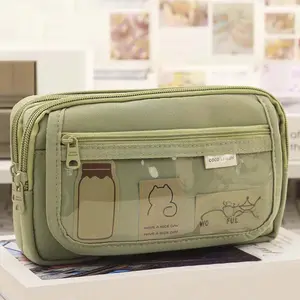 Multi-layer Zipper Pencil Case, Large Capacity Pencil Bag, Pencil Pouch, Stationery Storage Bag, Student Stationery Organizer, School Supplies