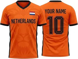 [Personalized] Netherlands Flag Inspired Graphic Tee, Custom Name Number Shirt, Heritage Colors Unisex T-Shirt, Cultural Pride Apparel