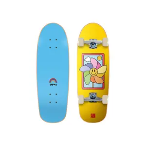 Tricks Kids Skateboard Complete Spinner Foam Top 8.25" x 25.75"
