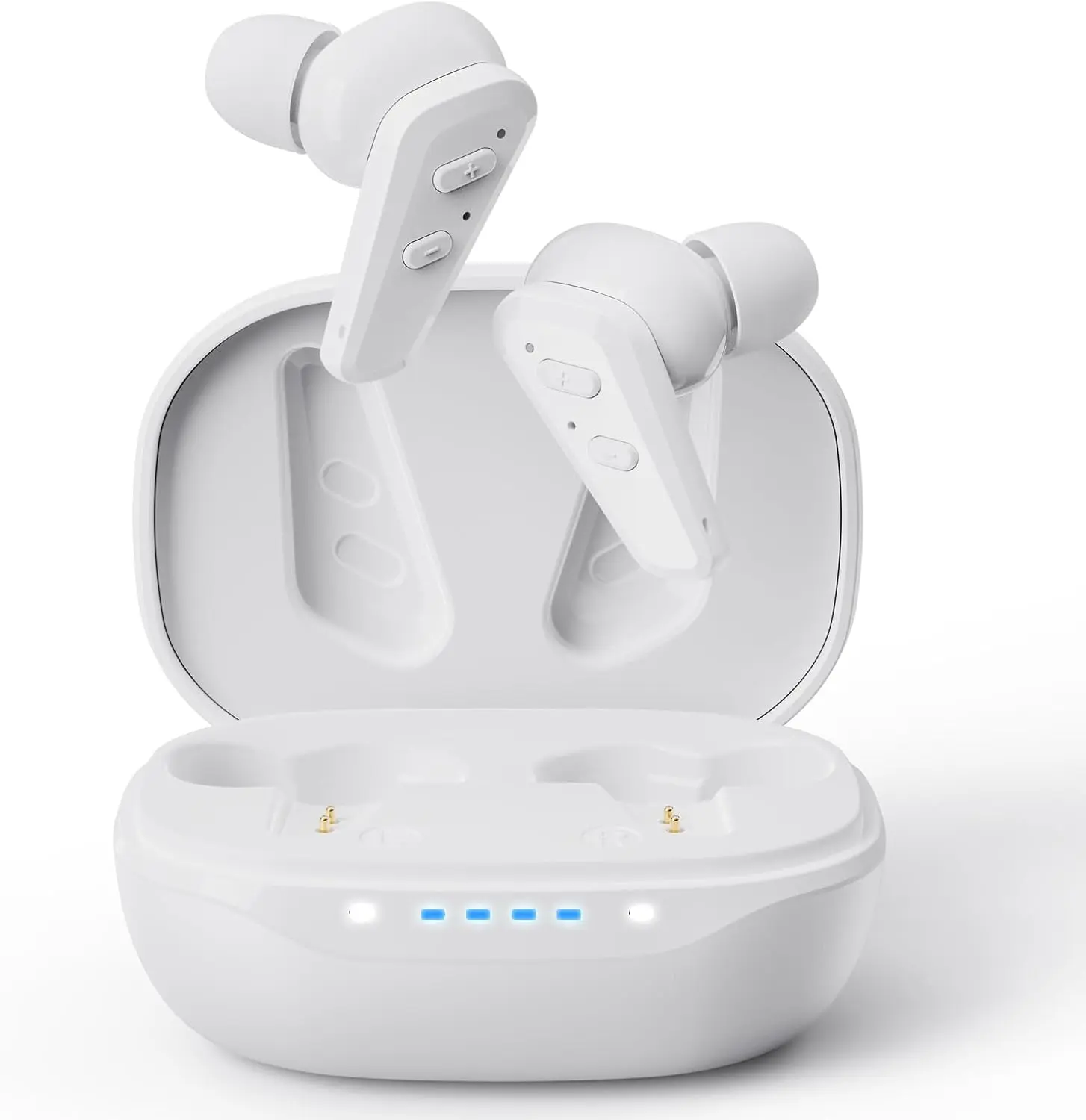 Hearing Aids, JINGHAO Hearing Aids TWS Hearing Aids for Seniors and Adults with Charging Case, Auto On/Off Hearing Aids, Easy Volume Control, With Portable Charging Case