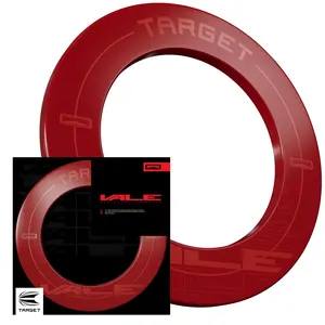 Target Darts Pro Tour & VALE Dartboard Surround (Red/Black/Vale) | Dartboard Wall Protection Ring, Outer Wall Protection for Dartboards, Compatible with Any Dartboard | Professional Dart Accessories