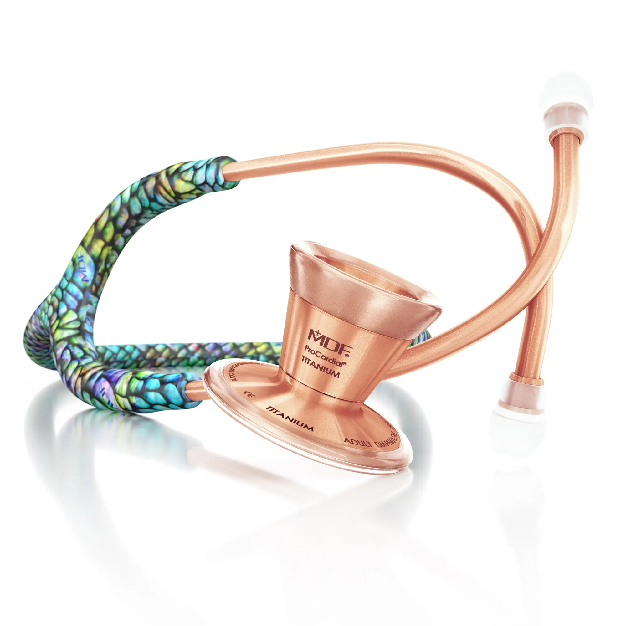 ProCardial® Titanium Cardiology Stethoscope - Mermaid/Rose Gold