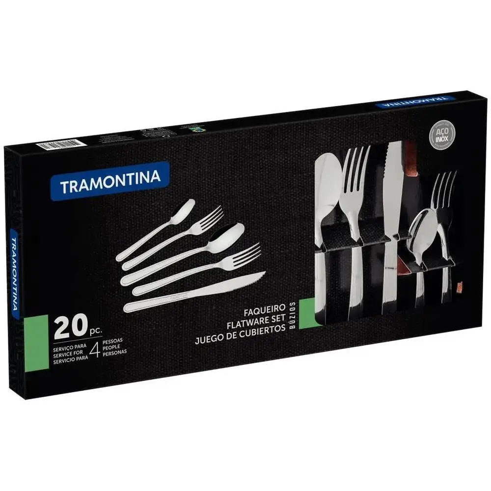 Tramontina Búzios 20-Piece Stainless Steel Flatware Set