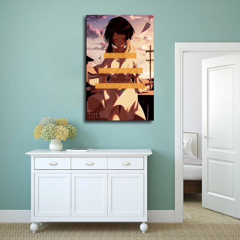 Anime My Hero Academia Deku VII Canvas Poster Wall Art for Home Bedroom Office Dorm Room Decor