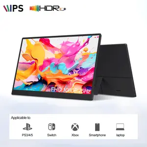 Portable Monitor 15.6inch 1080P FHD USB-C,HDMI Computer Display HDR IPS Monitor,Speakers, for Laptop PC MAC Phone PS4 Xbox Switch TVBOX
