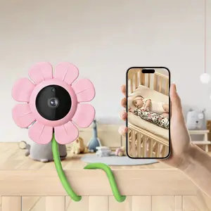 4MP 2K Smart WiFi Baby Monitor with Camera and Audio, Smartphone App Control, Temperature Sensor, Motion & Cry Detection, IR Night Vision, 2-Way Talk, Cloud & SD Card Storage, Ideal for New Moms