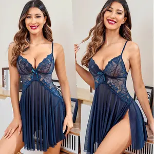 Avidlove Wedding Lingerie for Bride Lace Chemise V Neck Full Slips Nightwear Strap Sleepwear Nightgown