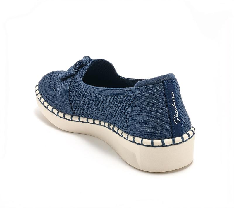 Skechers Sepulveda 2.0 Vegan Washable Bow Knit Loafer - Velvet Sky