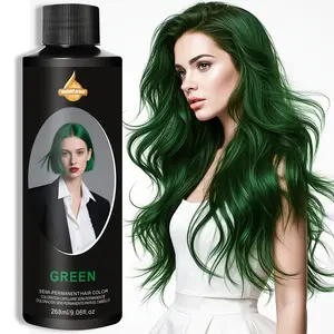 green Semi-Permanent Hair Dye, Gentle Hair Dye, Vegan Cruelty-Free Hair Color, 9.06 Oz Mocha Hair Dye, Rich Long-Lasting Color, Show Your Personality