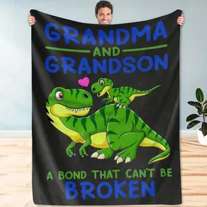 Dinosaur Pattern Blanket, Dinosaur Print Blanket, Soft Warm Throw Blanket, Air-conditioned Room Blanket, Warm Nap Blanket for Home Office Travel Camping, Decorative Giftable Blankets