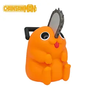 L-Crunchyroll Officially Licensed Chainsaw Man Denji & Pochita Figural Bank Cute PracticalExquisite Craft Animation Peripheral New Favorite Creative Deposit Box Financial New Choice Public Security Demon Hunter