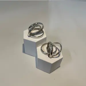 100%handmade Super cool Triple Ring Band