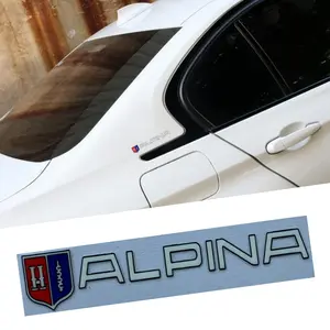 2PCS Car Stickers ALPINA Car Badge Emblem Stickers-Durable Exterior Accessories for BMW Cars