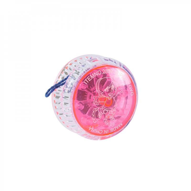 3pcs Glowing Yo-Yo Set, Trick Ball with String, Ideal for Beginners, Boys & Adults, Automatic Bounce Technology, Random Colors & Patterns