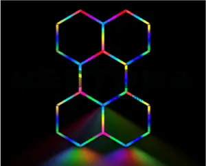 5' 8" x 8' 1" - RGB Hexagon Color Lights (5 Hexagons)