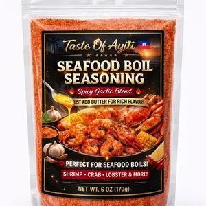 Taste Of Ayiti Haitian Seafood Boil Seasoning | All Purpose Caribbean Blend