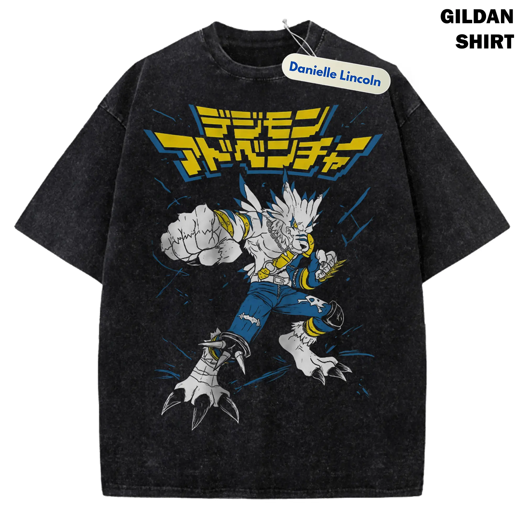 WereG4rurumon Anime Merch Shirt, Digimon Anime Graphic Tee Gift For Fan Manga, Gift For Men, Gift For Women, Crew Neck T-shirt, Trending T-shirt